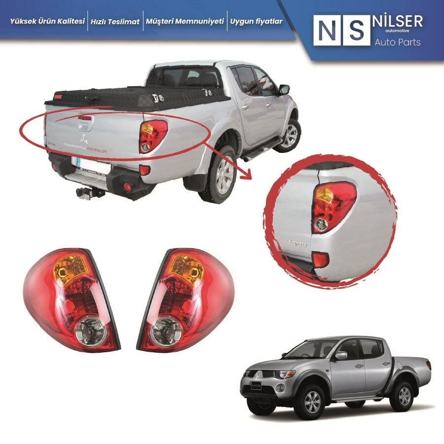 Mitsubishi L200 Sağ-Sol Stop Lambası Takım 2006-2014