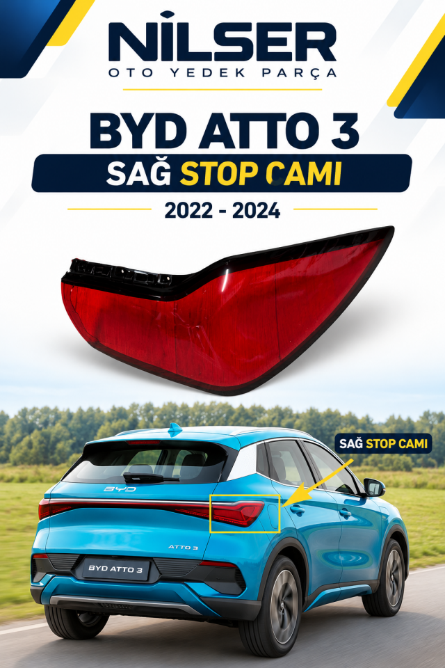 Byd Atto 3 Sağ Stop Lambası Cam 2022-2024