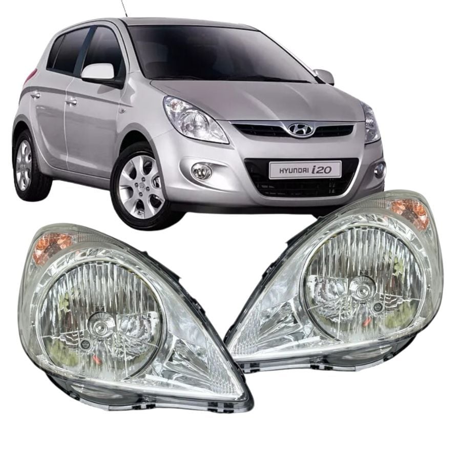 Hyundai İ20 Sağ-Sol Far Lambası Motorsuz Elektırıklı 2008-2011