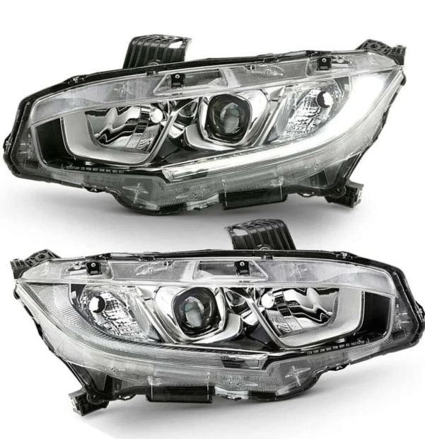 Honda Civic  Sağ Sol Far Lamba 2016-2021 Ledsiz Motorlar Üstünde