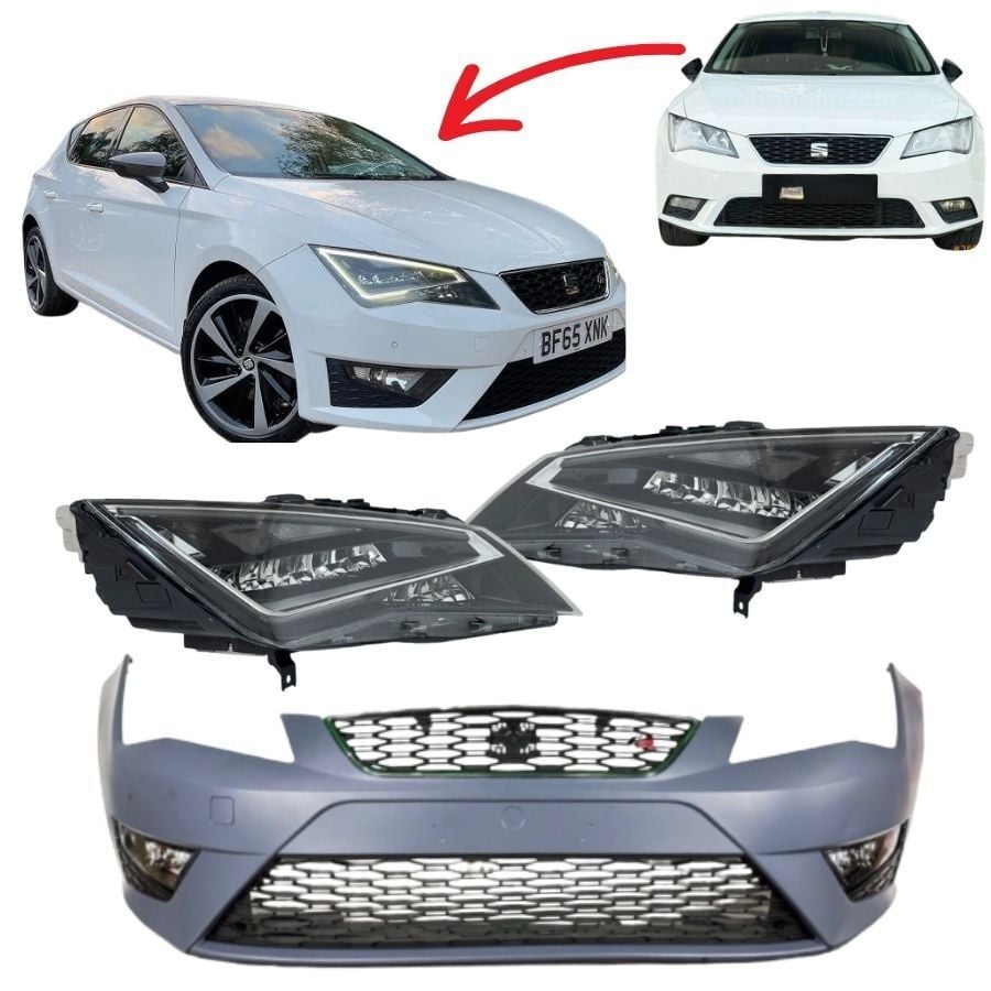 Seat Leon FR Ön Tampon + Tak Çalıştır Led Far 2013-2017