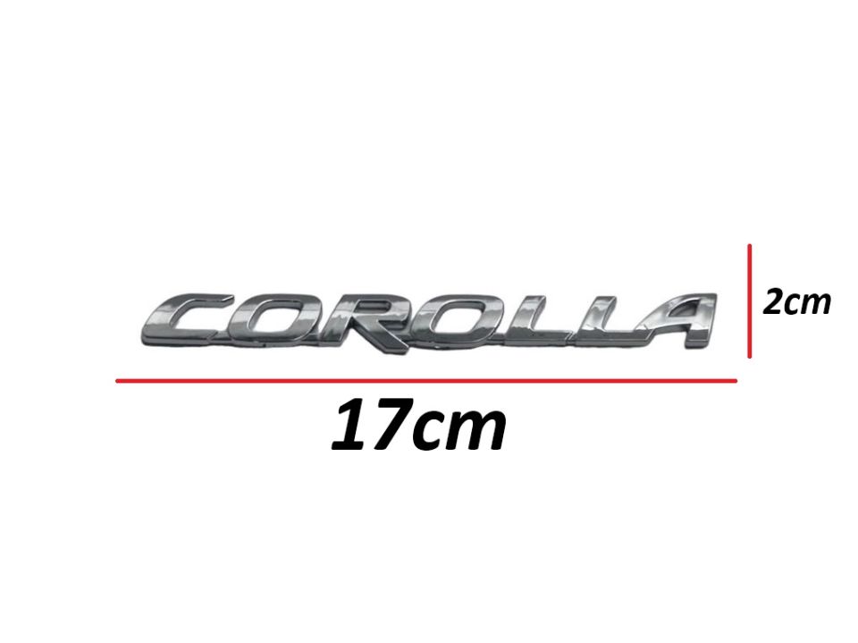 Toyota Yazı Corolla 02-25 Arka (Corolla Yazısı)