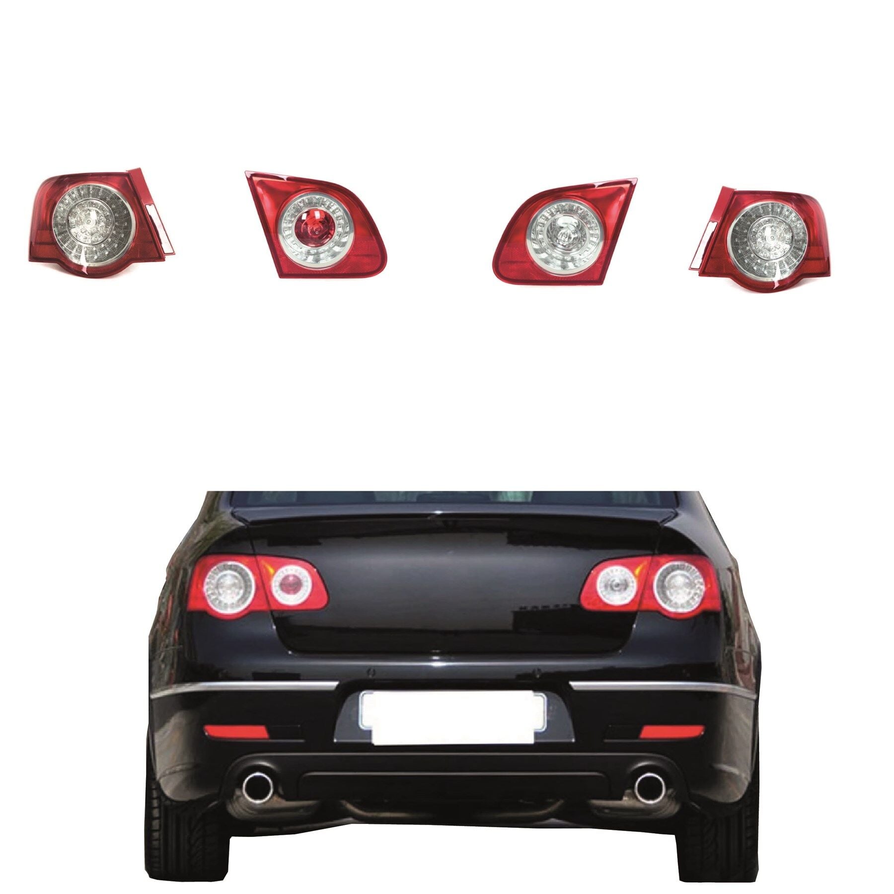 Vw Passat B6 Stop Lambası Takım 4 Adet Ledli Set 2006-2010